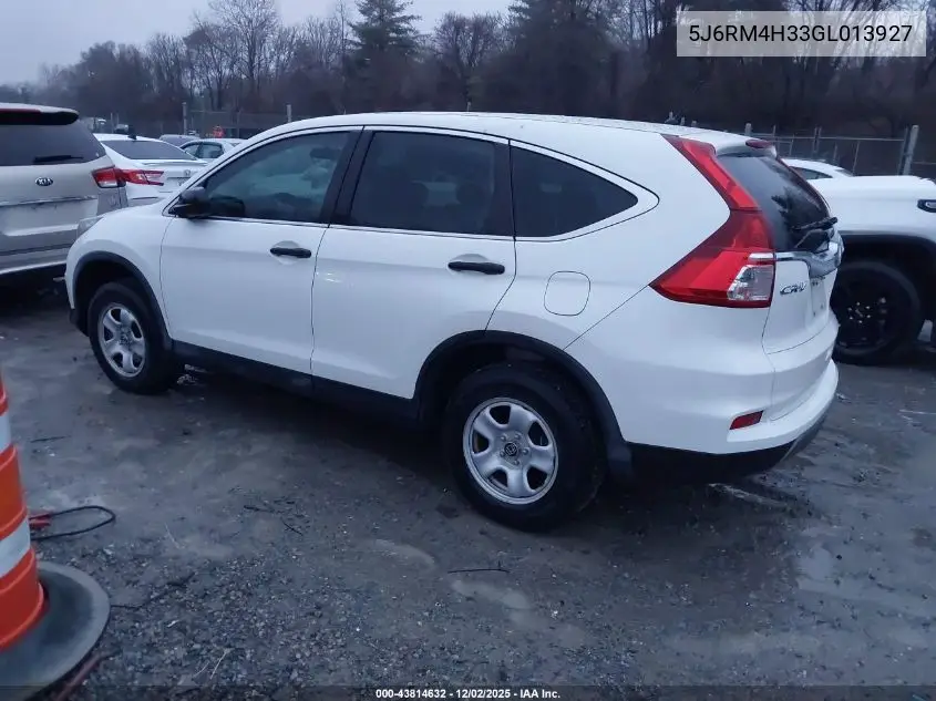 5J6RM4H33GL013927 2016 Honda Cr-V Lx