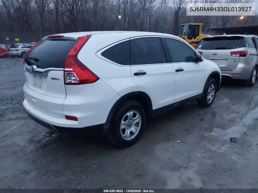 5J6RM4H33GL013927 2016 Honda Cr-V Lx