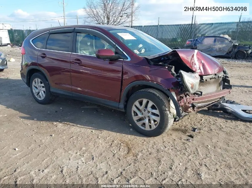 2HKRM4H50GH634098 2016 Honda Cr-V Ex
