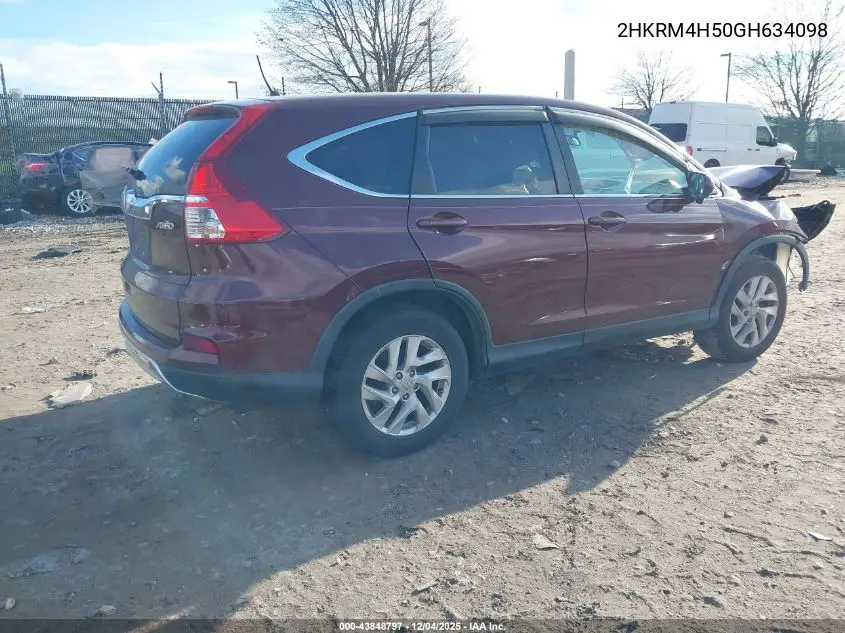 2HKRM4H50GH634098 2016 Honda Cr-V Ex