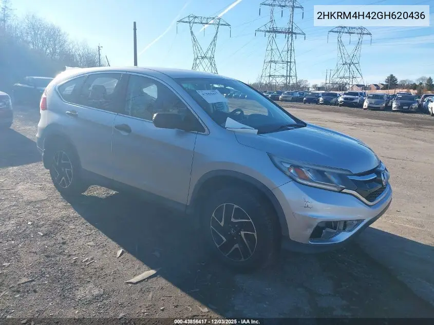 2HKRM4H42GH620436 2016 Honda Cr-V Se