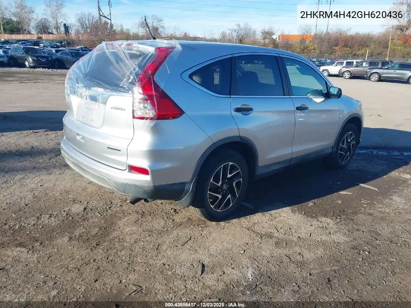 2HKRM4H42GH620436 2016 Honda Cr-V Se