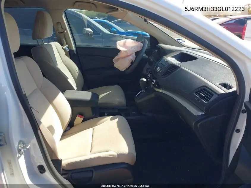 5J6RM3H33GL012223 2016 Honda Cr-V Lx