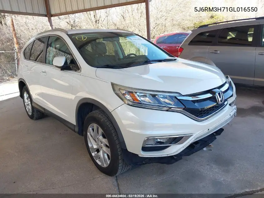 5J6RM3H71GL016550 2016 Honda Cr-V Ex-L
