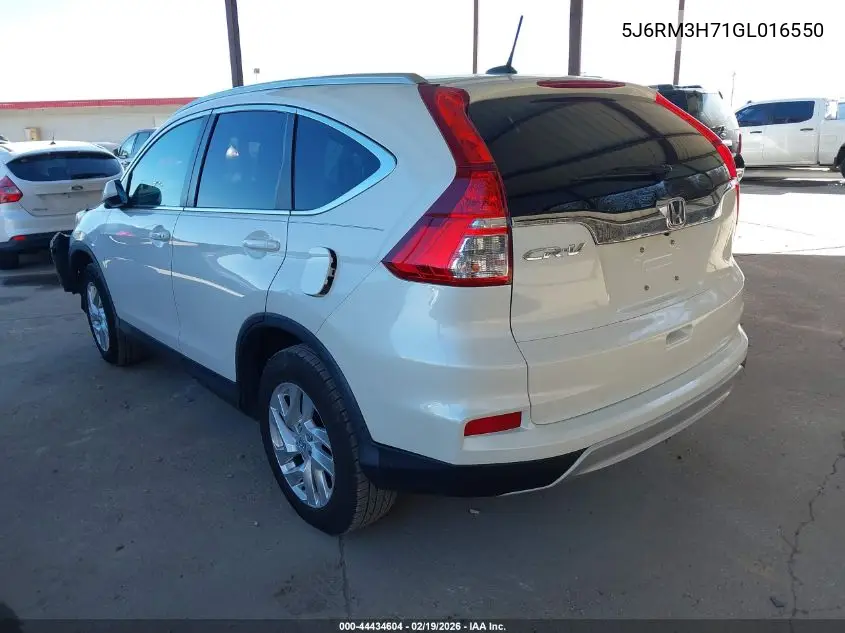 5J6RM3H71GL016550 2016 Honda Cr-V Ex-L