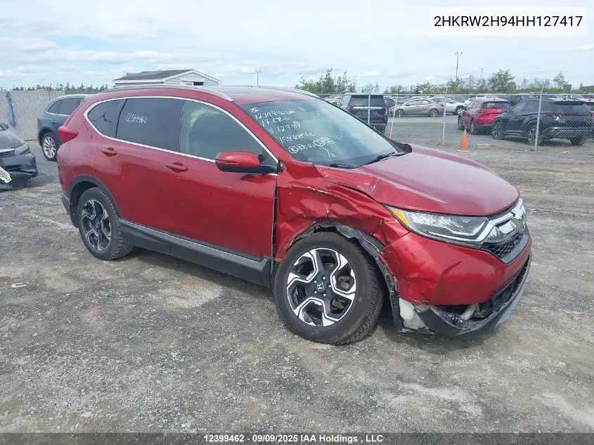2HKRW2H94HH127417 2017 Honda Cr-V Touring