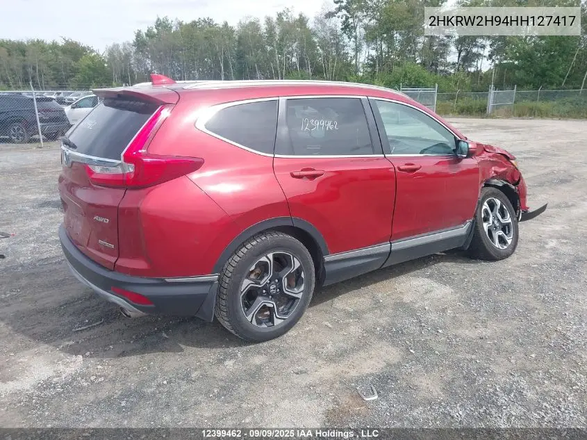2HKRW2H94HH127417 2017 Honda Cr-V Touring