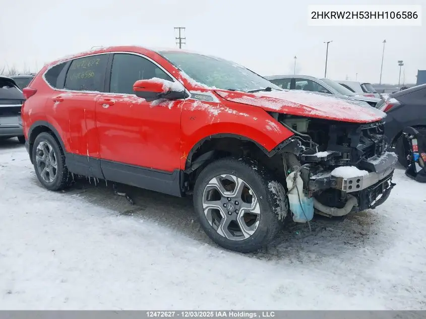 2HKRW2H53HH106586 2017 Honda Cr-V Ex