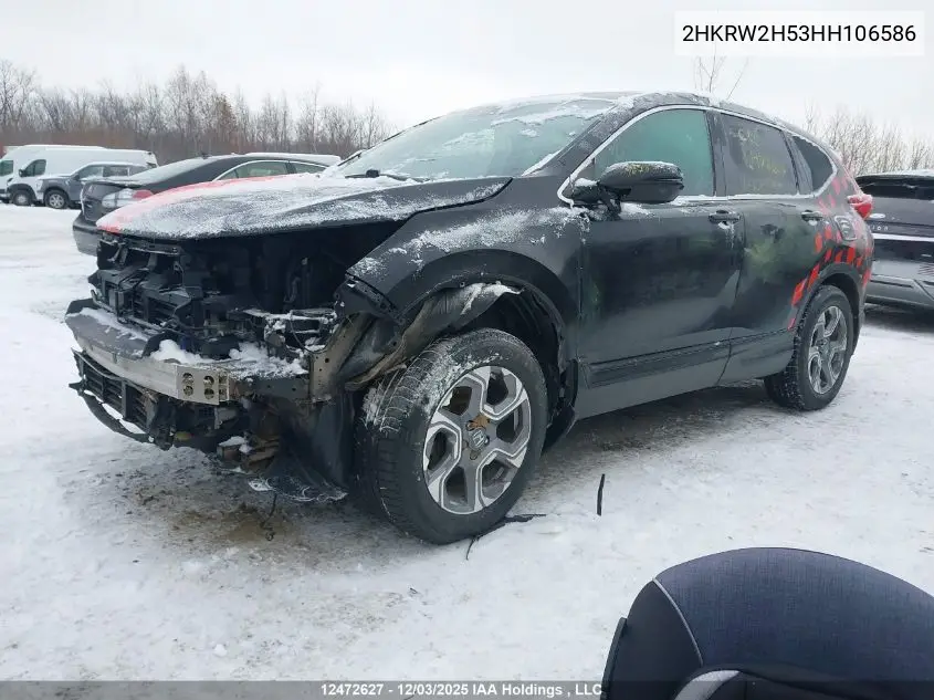 2HKRW2H53HH106586 2017 Honda Cr-V Ex