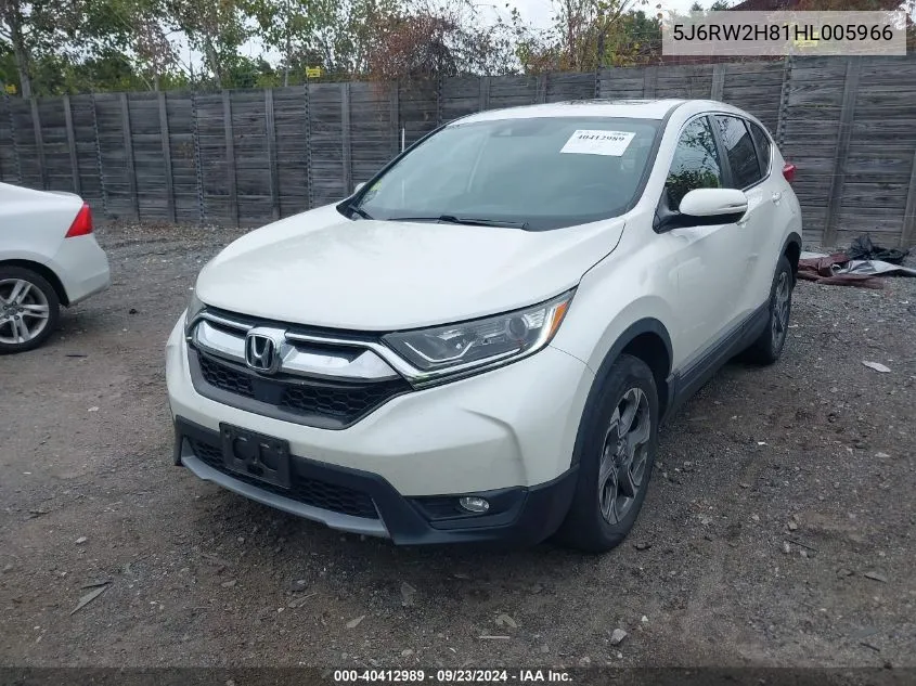 2017 Honda Cr-V Ex-L/Ex-L Navi VIN: 5J6RW2H81HL005966 Lot: 40412989