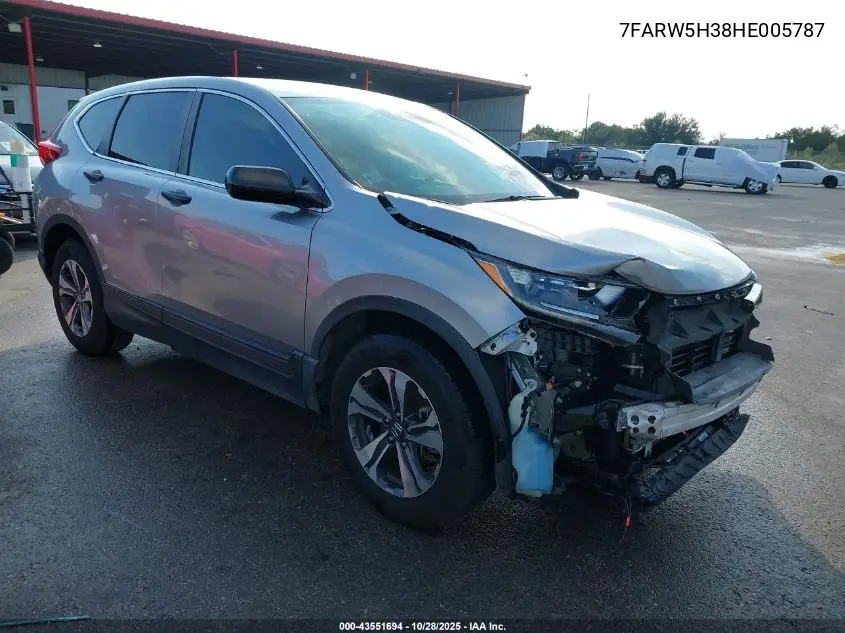 7FARW5H38HE005787 2017 Honda Cr-V Lx