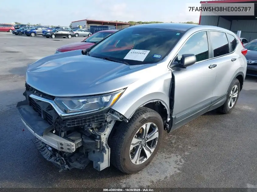 7FARW5H38HE005787 2017 Honda Cr-V Lx