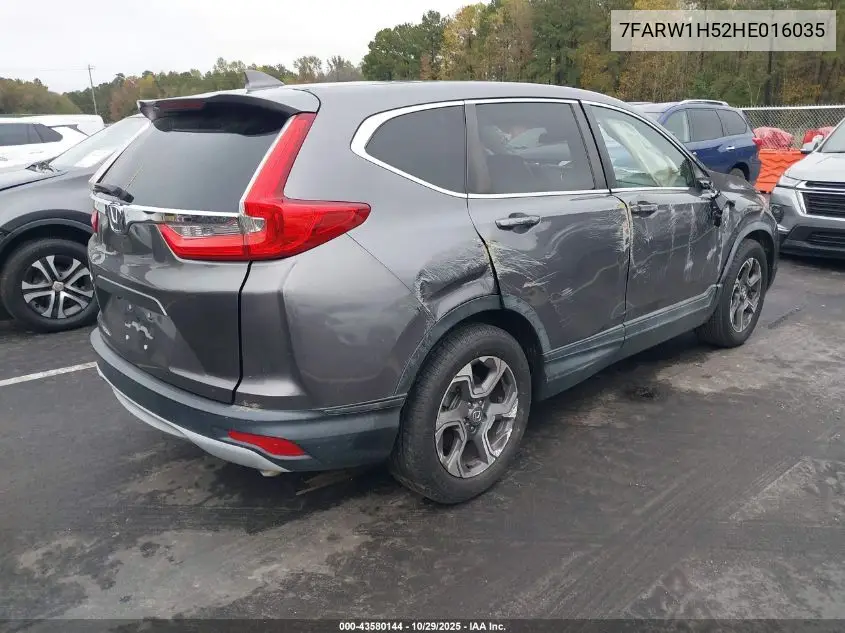 7FARW1H52HE016035 2017 Honda Cr-V Ex