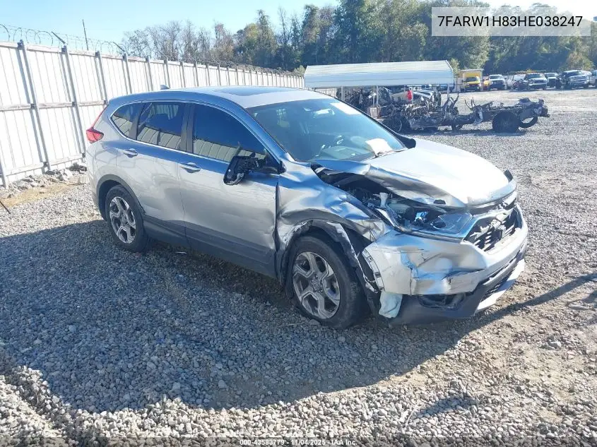 7FARW1H83HE038247 2017 Honda Cr-V Ex-L/Ex-L Navi