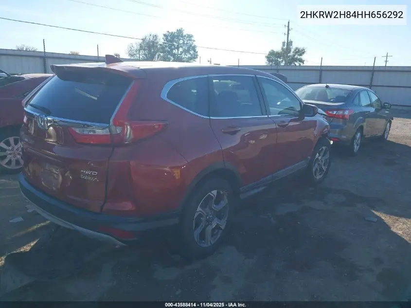 2HKRW2H84HH656292 2017 Honda Cr-V Ex-L/Ex-L Navi