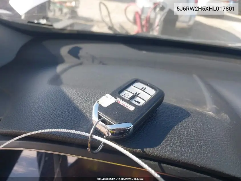5J6RW2H5XHL017801 2017 Honda Cr-V Ex