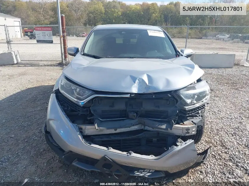 5J6RW2H5XHL017801 2017 Honda Cr-V Ex