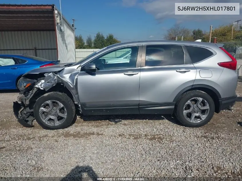 5J6RW2H5XHL017801 2017 Honda Cr-V Ex