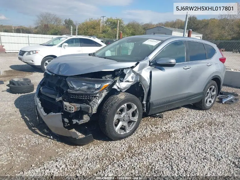 5J6RW2H5XHL017801 2017 Honda Cr-V Ex