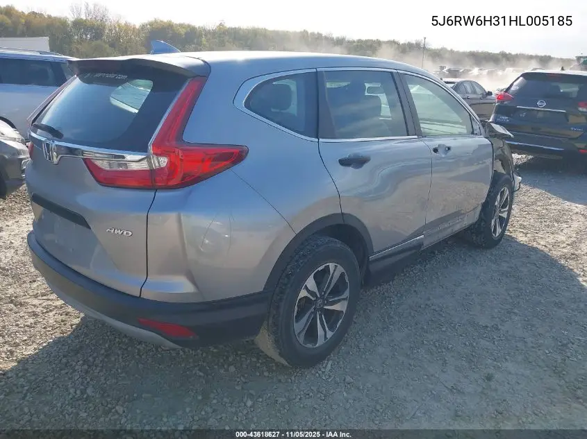 5J6RW6H31HL005185 2017 Honda Cr-V Lx