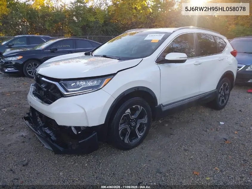 5J6RW2H95HL058078 2017 Honda Cr-V Touring