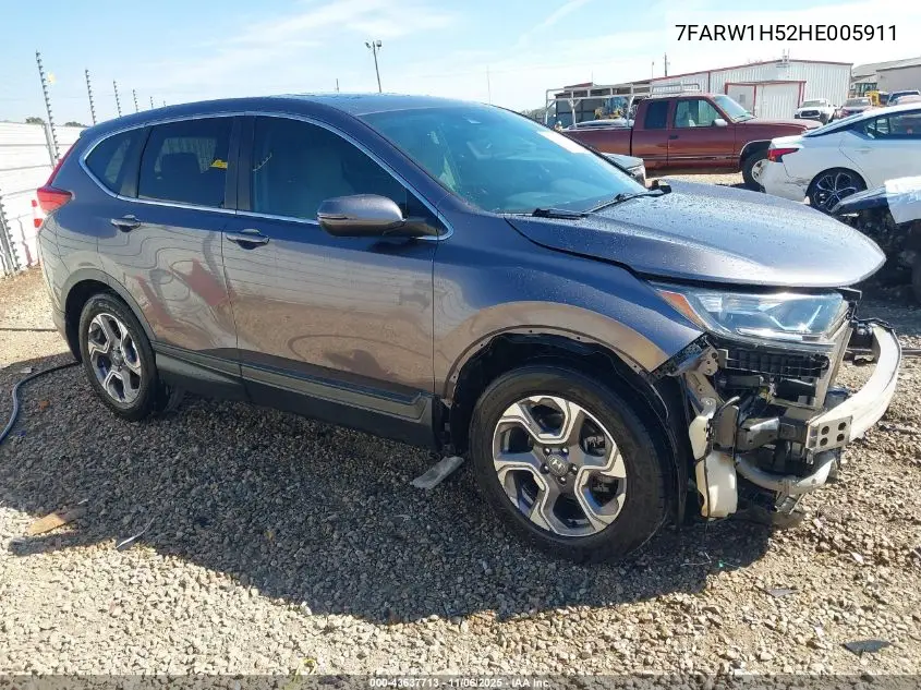7FARW1H52HE005911 2017 Honda Cr-V Ex