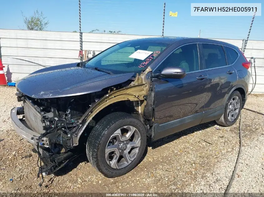 7FARW1H52HE005911 2017 Honda Cr-V Ex