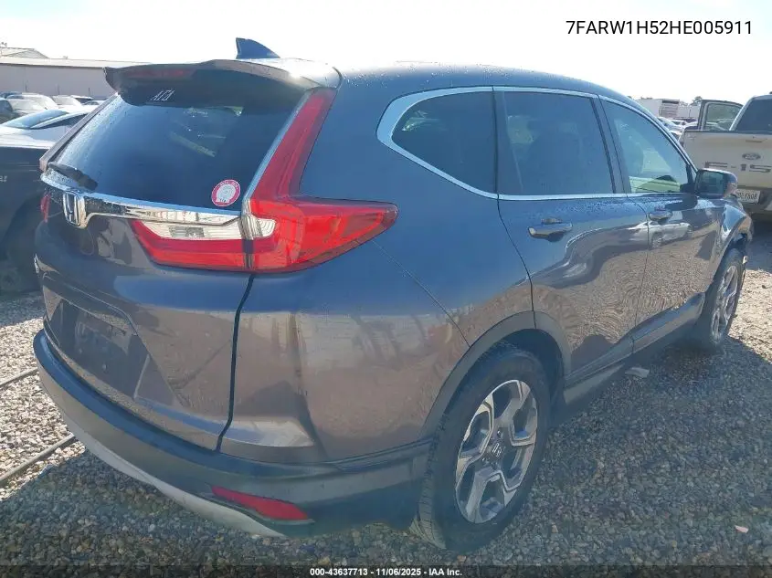 7FARW1H52HE005911 2017 Honda Cr-V Ex