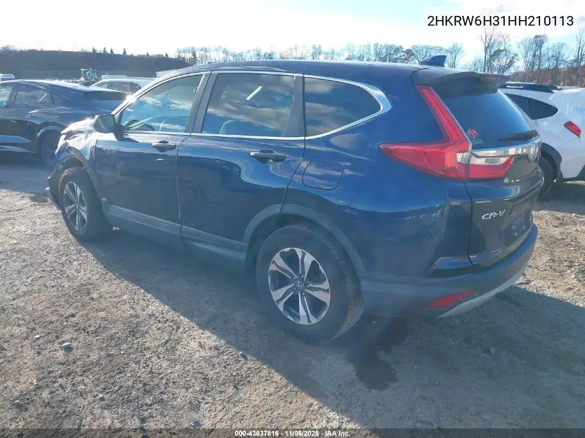 2HKRW6H31HH210113 2017 Honda Cr-V Lx