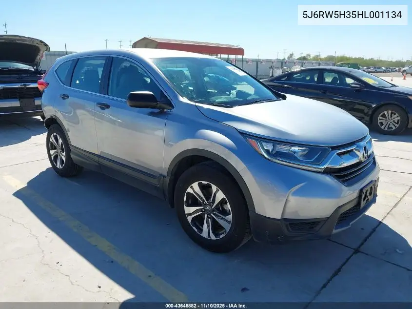 5J6RW5H35HL001134 2017 Honda Cr-V Lx