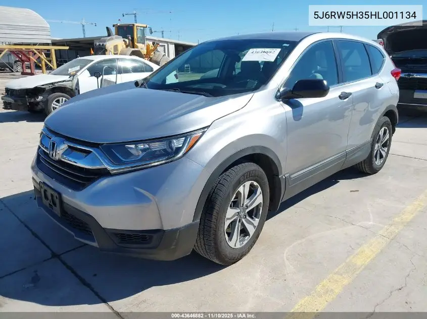 5J6RW5H35HL001134 2017 Honda Cr-V Lx