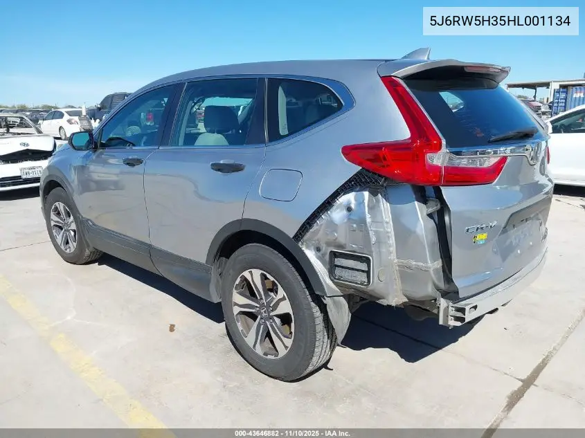5J6RW5H35HL001134 2017 Honda Cr-V Lx