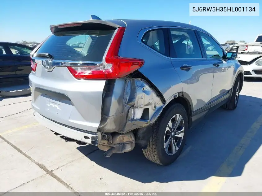 5J6RW5H35HL001134 2017 Honda Cr-V Lx