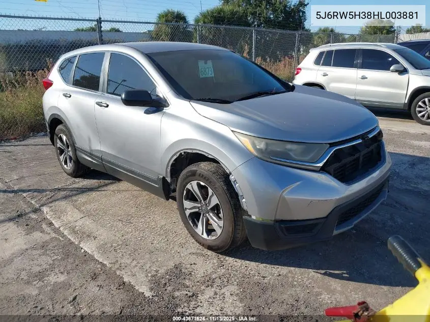 5J6RW5H38HL003881 2017 Honda Cr-V Lx