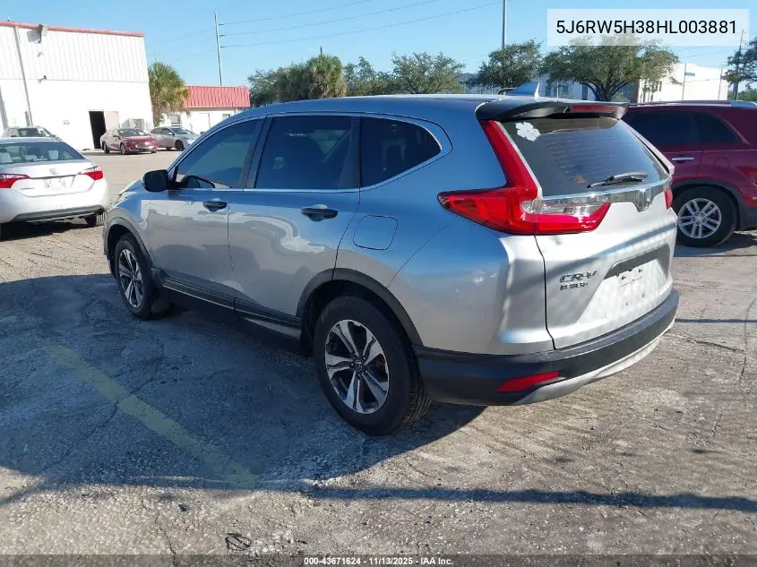 5J6RW5H38HL003881 2017 Honda Cr-V Lx