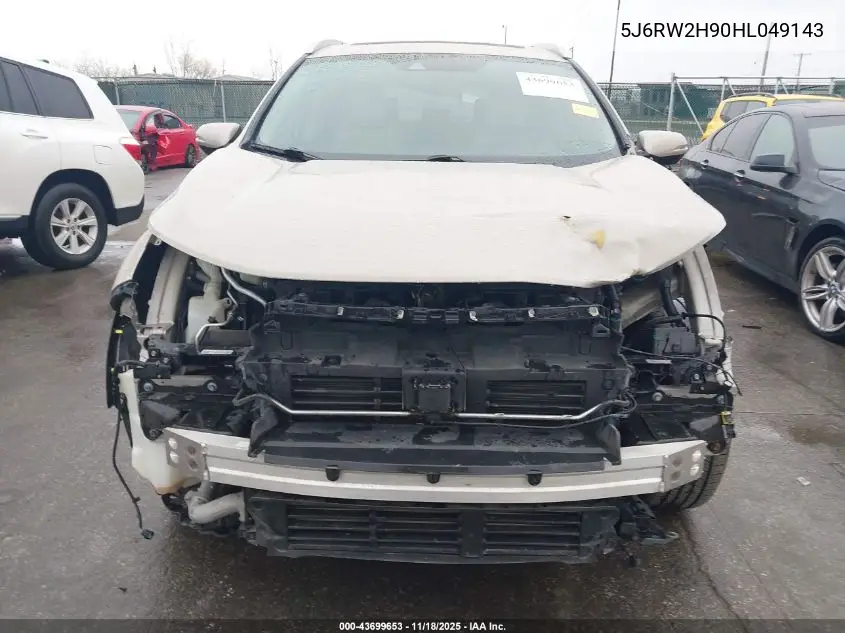 5J6RW2H90HL049143 2017 Honda Cr-V Touring
