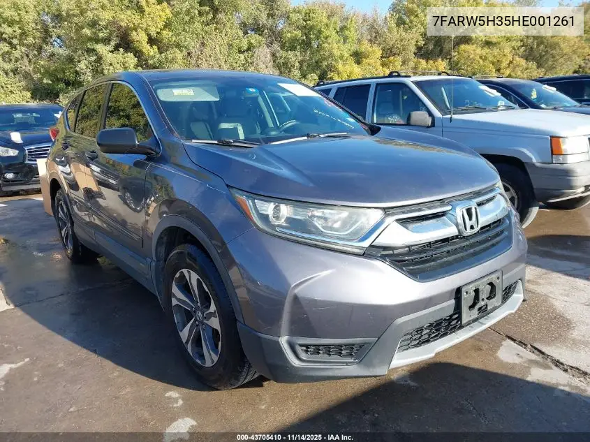 7FARW5H35HE001261 2017 Honda Cr-V Lx