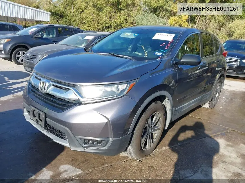 7FARW5H35HE001261 2017 Honda Cr-V Lx