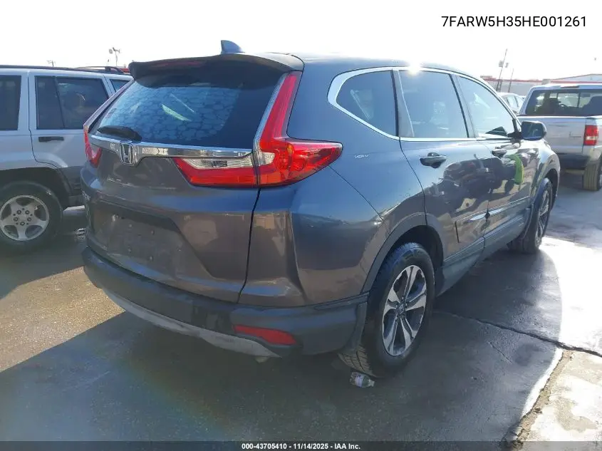 7FARW5H35HE001261 2017 Honda Cr-V Lx