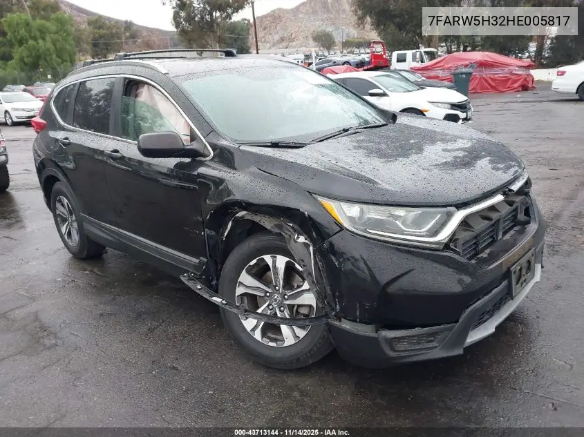 7FARW5H32HE005817 2017 Honda Cr-V Lx