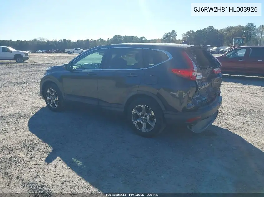 5J6RW2H81HL003926 2017 Honda Cr-V Ex-L/Ex-L Navi