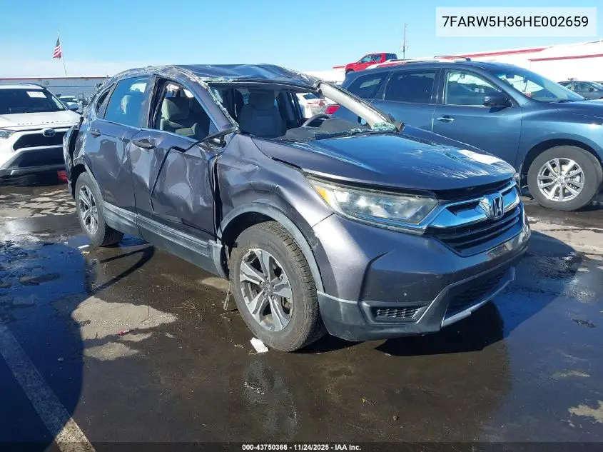 7FARW5H36HE002659 2017 Honda Cr-V Lx