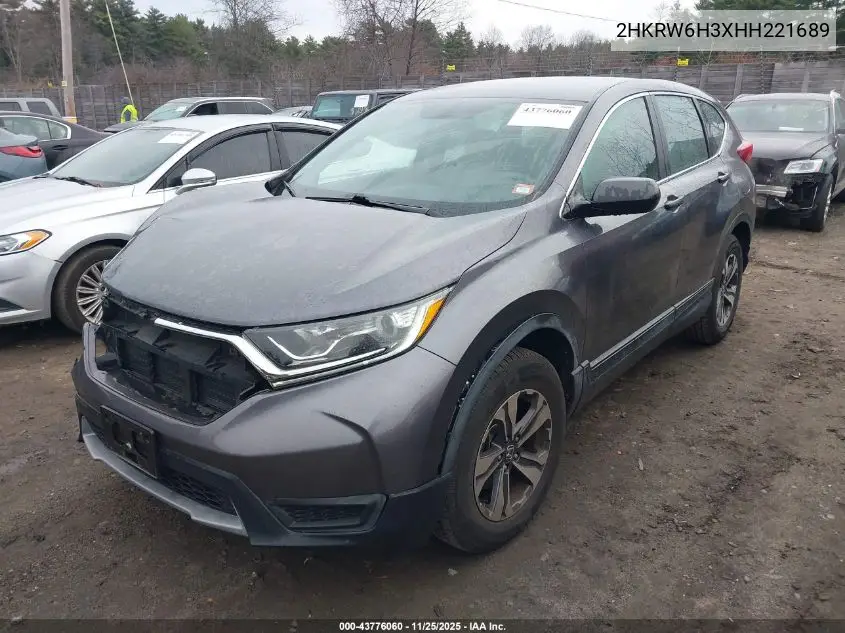 2HKRW6H3XHH221689 2017 Honda Cr-V Lx