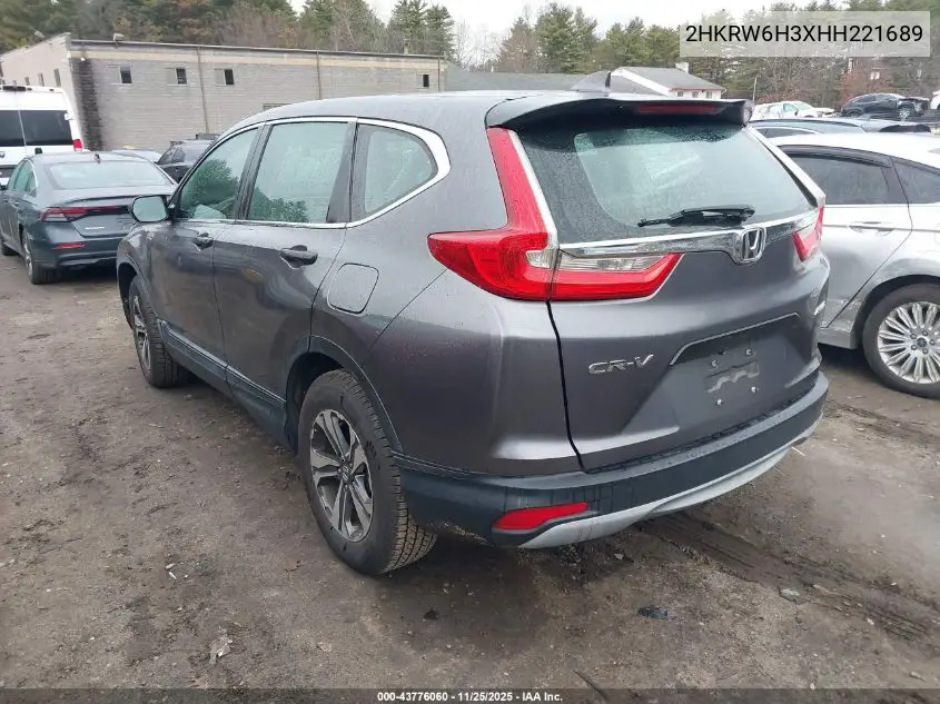 2HKRW6H3XHH221689 2017 Honda Cr-V Lx