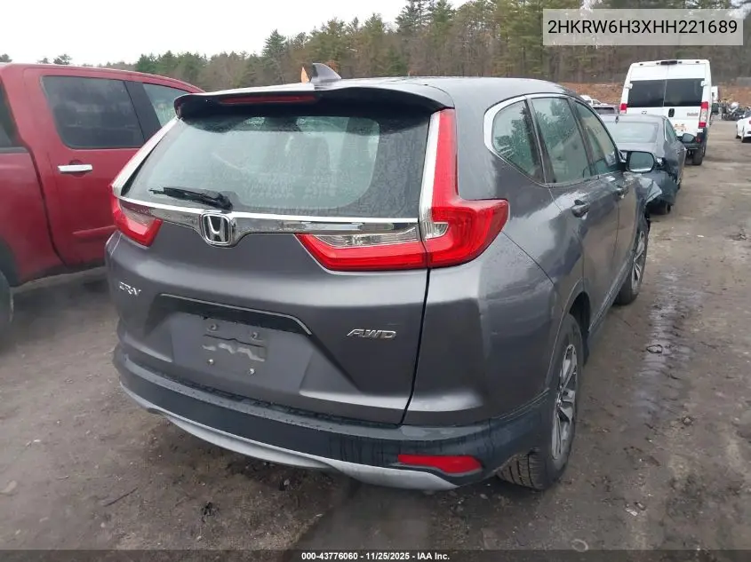2HKRW6H3XHH221689 2017 Honda Cr-V Lx