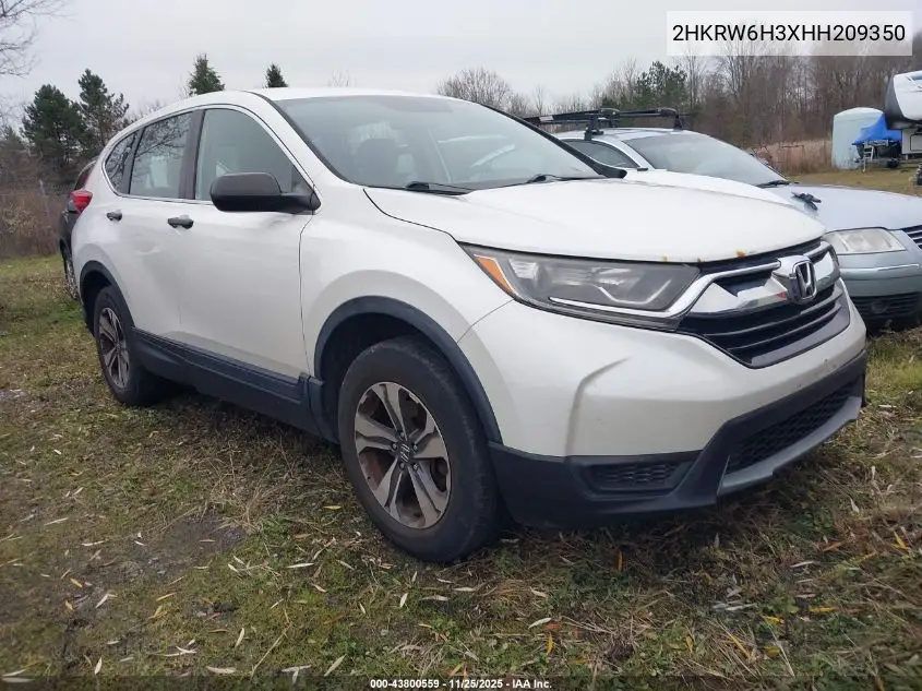 2HKRW6H3XHH209350 2017 Honda Cr-V Lx