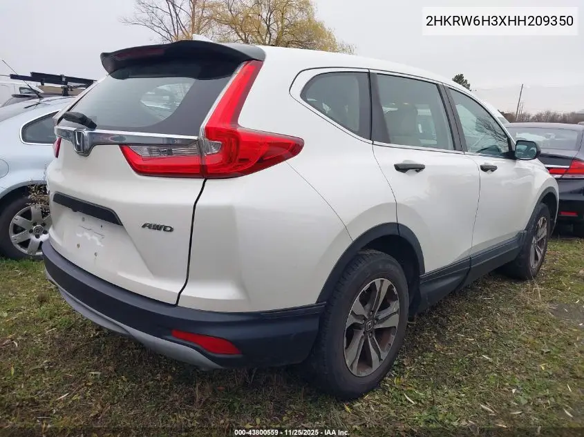 2HKRW6H3XHH209350 2017 Honda Cr-V Lx