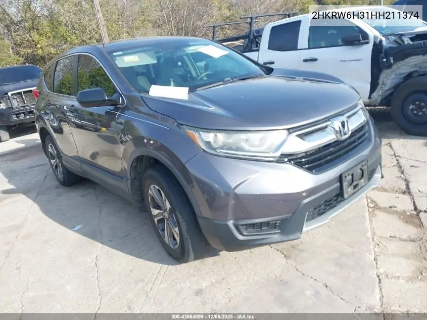 2HKRW6H31HH211374 2017 Honda Cr-V Lx