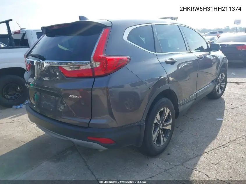 2HKRW6H31HH211374 2017 Honda Cr-V Lx