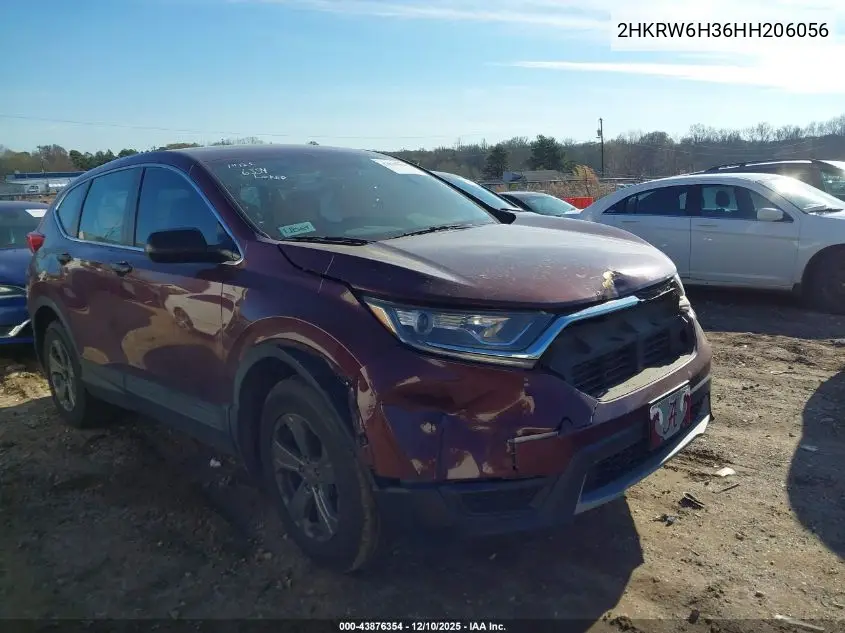 2HKRW6H36HH206056 2017 Honda Cr-V Lx